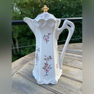 COPY - Vintage Japanese Chocolate Pot Hand Painted Flowers/ Coffee Pot